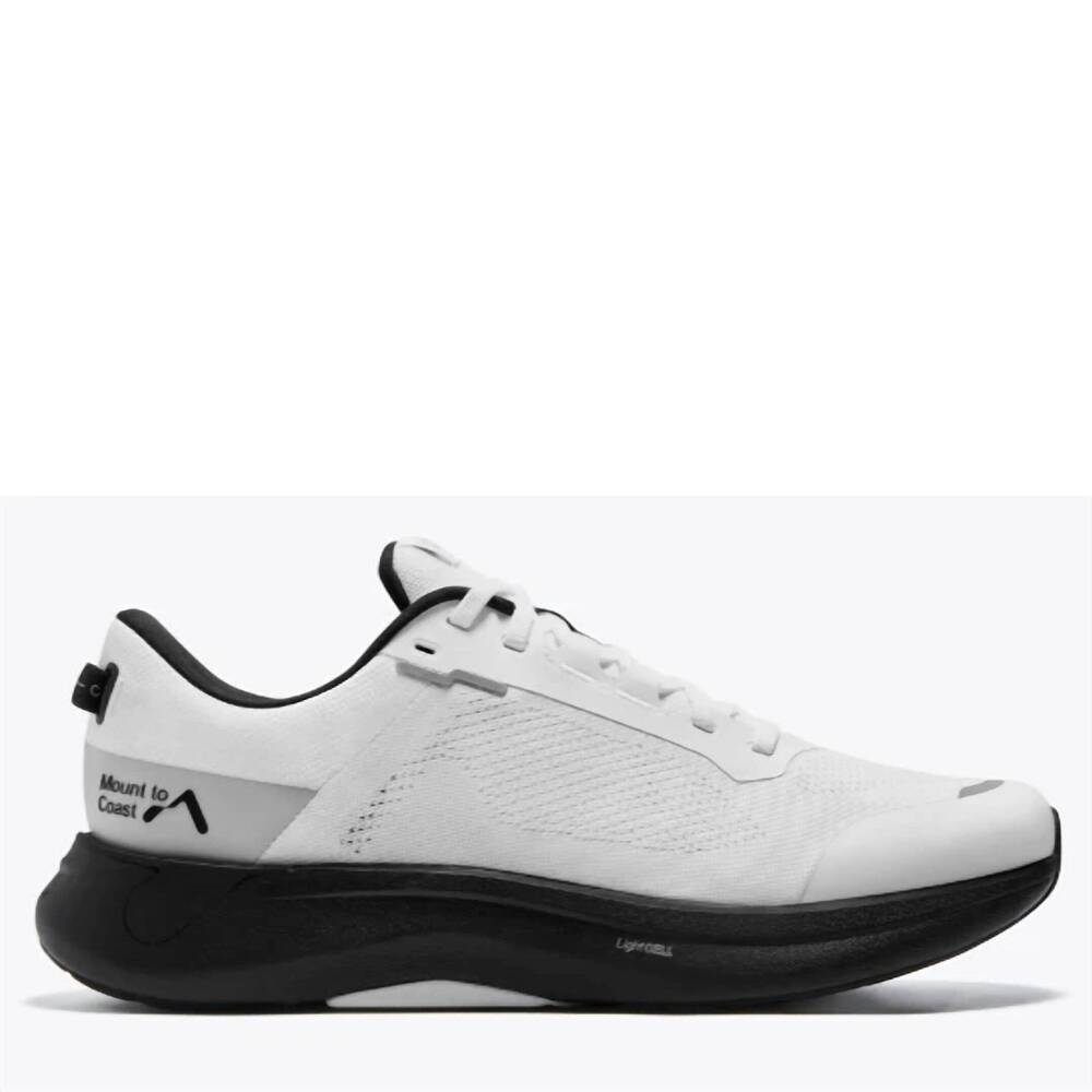 NEW MOUNT TO COAST men's s1 running shoes in white/black